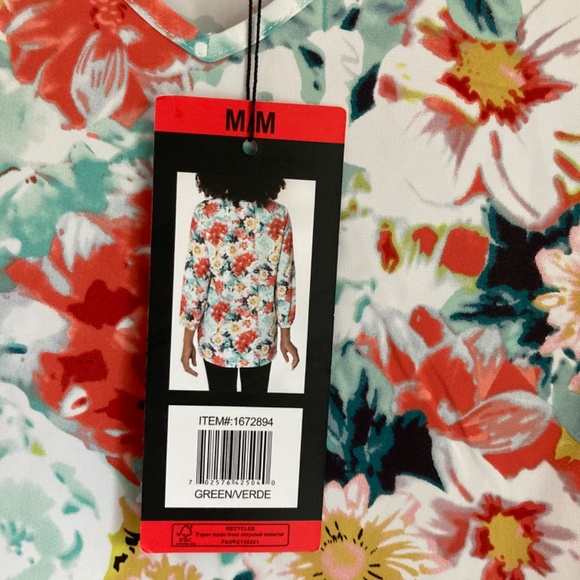 New Mario Serrani women’s floral top - Picture 3 of 7